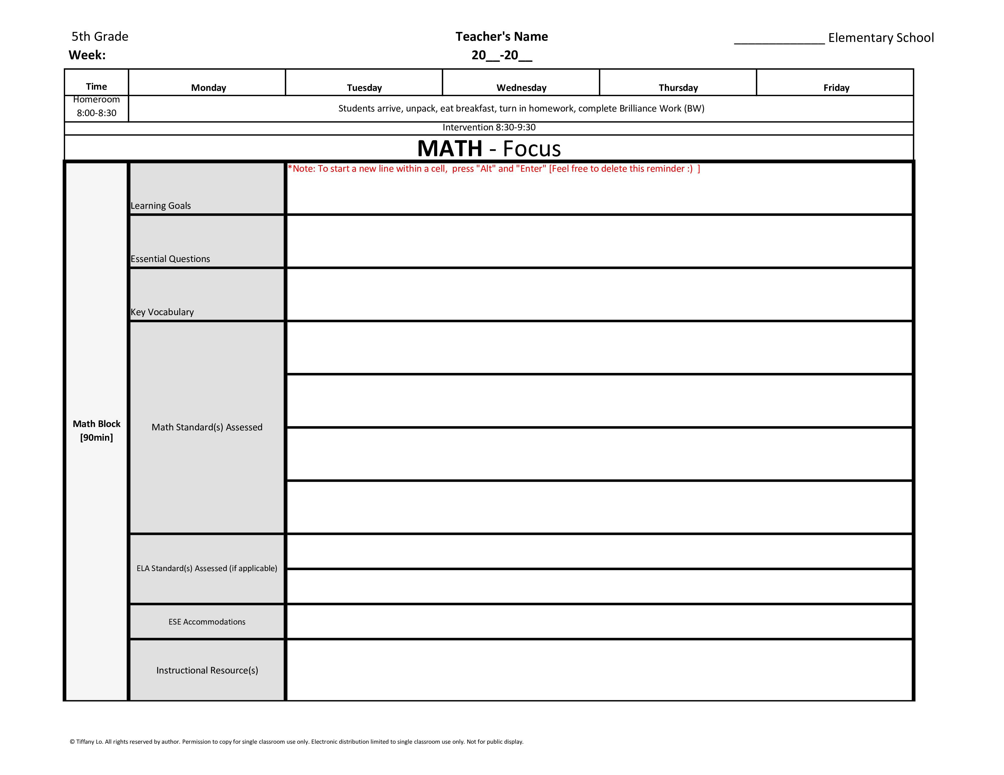 5th-fifth-grade-common-core-weekly-lesson-plan-template-w-drop-down